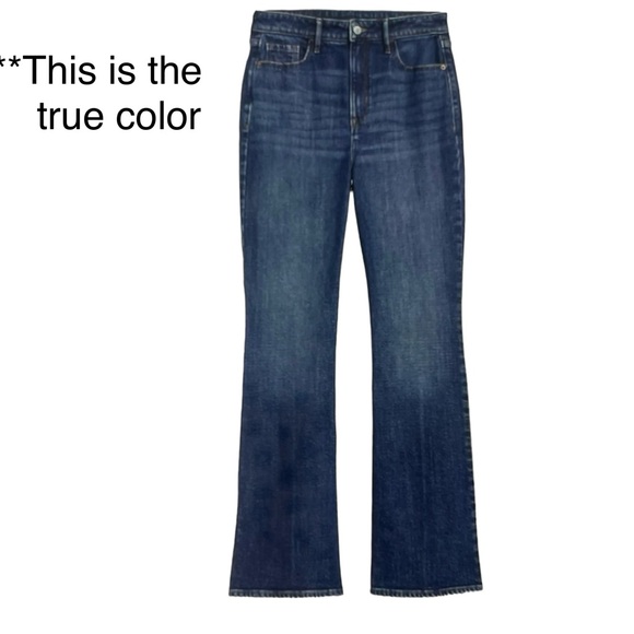 NWT Old Navy Extra High-Waisted Flare Leg Jeans. Color is called Anza. Size 20 - Picture 1 of 13